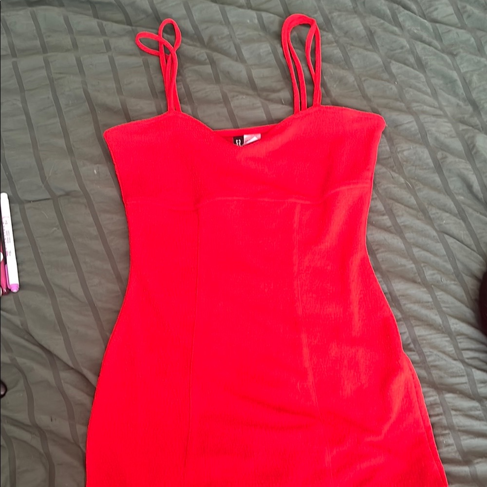 Vibrant Red Sleeveless Dress